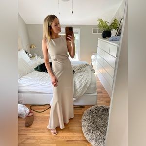 BHLDN by Anthropologie Women’s Long Dress Champagne Color Size 0